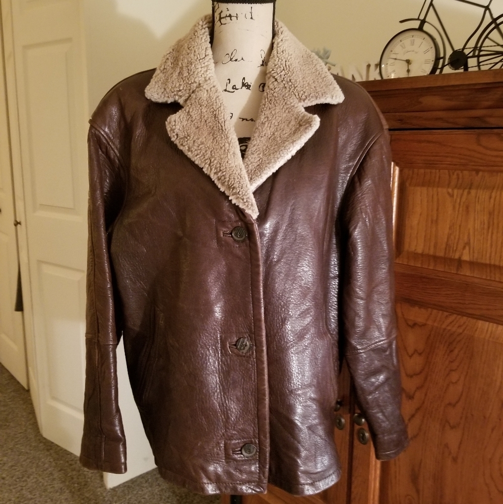 Limited Brown Leather Jacket